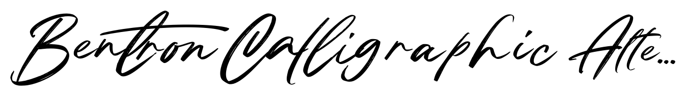 Bentron Calligraphic Alternate Italic
